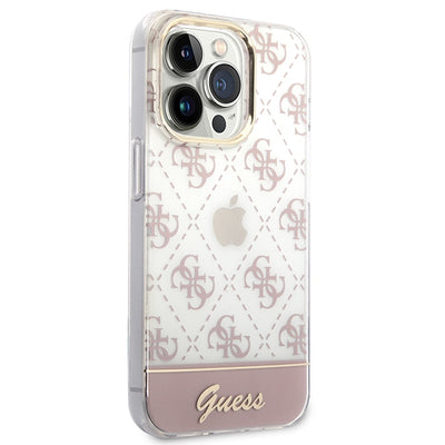Guess GUHCP14LHG4MHP iPhone 14 Pro 6.1 "pink / pink hardcase 4G Pattern Script