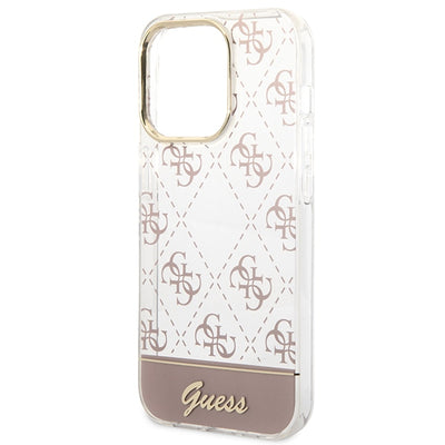 Guess GUHCP14LHG4MHP iPhone 14 Pro 6.1 "pink / pink hardcase 4G Pattern Script