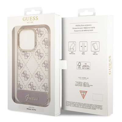 Guess GUHCP14LHG4MHP iPhone 14 Pro 6.1 "pink / pink hardcase 4G Pattern Script