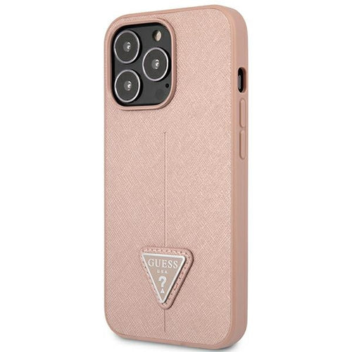 Guess GUHCP14LPSATLP iPhone 14 Pro 6.1 "pink / pink hardcase SaffianoTriangle Logo