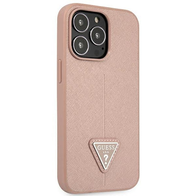 Guess GUHCP14LPSATLP iPhone 14 Pro 6.1 "pink / pink hardcase SaffianoTriangle Logo
