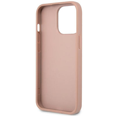 Guess GUHCP14LPSATLP iPhone 14 Pro 6.1 "pink / pink hardcase SaffianoTriangle Logo