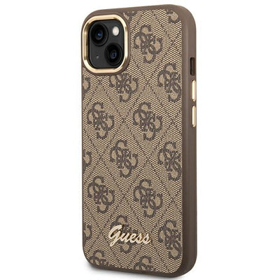 Guess GUHCP14MHG4SHW iPhone 14 Plus 6.7 "brown / brown hard case 4G Vintage Gold Logo