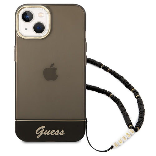 Guess GUHCP14MHGCOHK iPhone 14 Plus 6,7 "black / black hardcase Translucent Pearl Strap