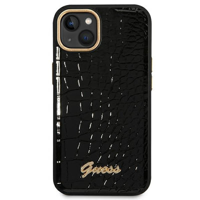 Guess GUHCP14MHGCRHK iPhone 14 Plus 6.7 "black / black hardcase Croco Collection