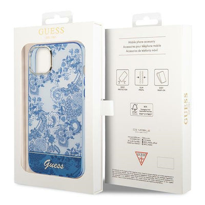 Guess GUHCP14MHGPLHB iPhone 14 Plus 6.7" blue/blue hardcase Porcelain Collection