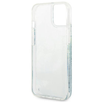 Guess GUHCP14MLFLSN iPhone 14 Plus 6.7 "green / green hardcase Flower Liquid Glitter