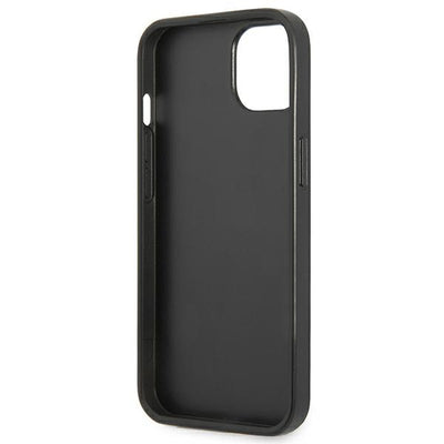 Guess GUHCP14MPSATLK iPhone 14 Plus 6,7 "black / black hardcase SaffianoTriangle Logo