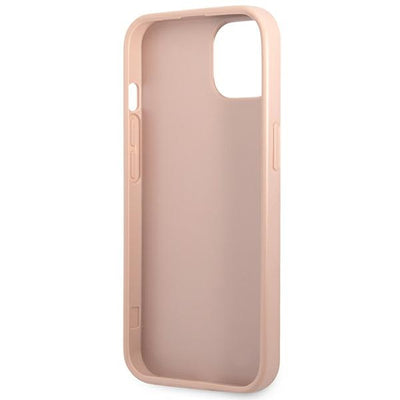 Guess GUHCP14MPSATLP iPhone 14 Plus 6,7 "pink / pink hardcase SaffianoTriangle Logo