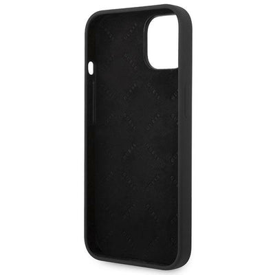 Guess GUHCP14MSLSMK iPhone 14 Plus 6.7 "black / black hard case Silicone Vintage Gold Logo