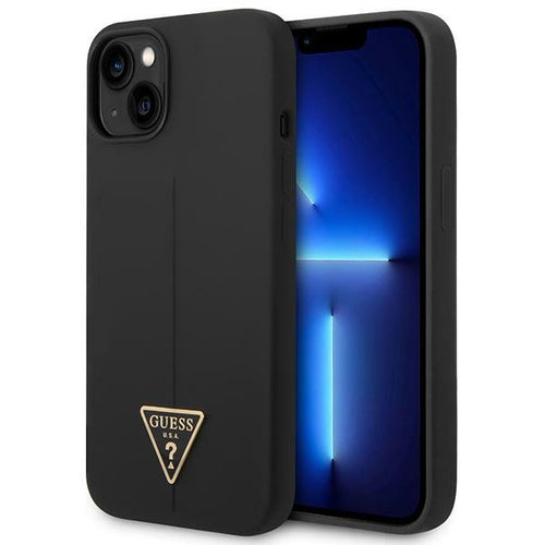Guess GUHCP14MSLTGK iPhone 14 Plus 6.7" black/black hardcase Silicone Triangle