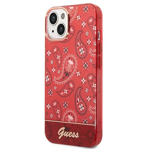 Guess GUHCP14SHGBNHR iPhone 14 6.1" red/red hardcase Bandana Paisley
