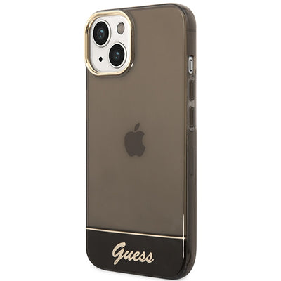 Guess GUHCP14SHGCOK iPhone 14 6.1 "black / black hardcase Translucent
