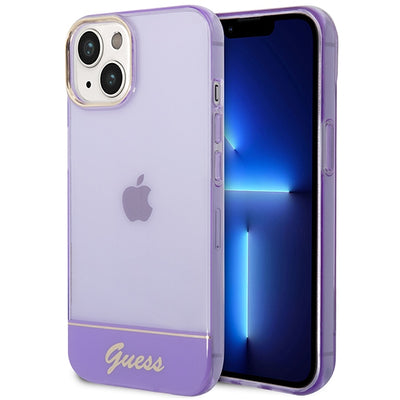 Guess Translucent iPhone 14 6.1" Case - Purple
