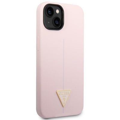 Guess Silicone Triangle Case for iPhone 14 6.1" - Purple