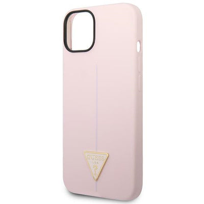 Guess Silicone Triangle Case for iPhone 14 6.1" - Purple