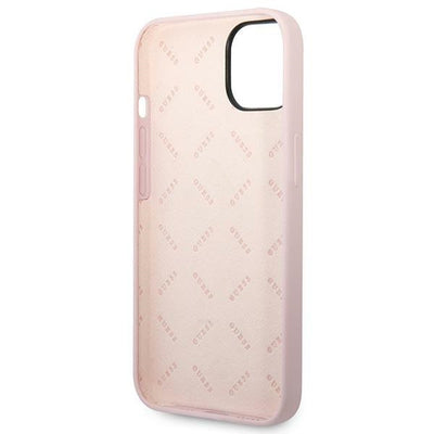 Guess Silicone Triangle Case for iPhone 14 6.1" - Purple