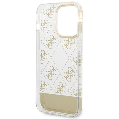 Guess GUHCP14XHG4MHG iPhone 14 Pro Max 6.7 "gold / gold hardcase 4G Pattern Script