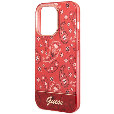 Guess GUHCP14XHGBNHR iPhone 14 Pro Max 6.7" red/red hardcase Bandana Paisley