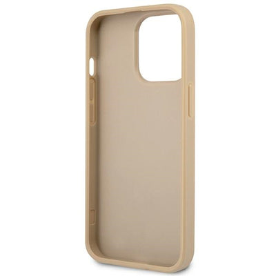 Guess GUHCP14XPSATLE iPhone 14 Pro Max 6,7 "beige / beige hardcase SaffianoTriangle Logo