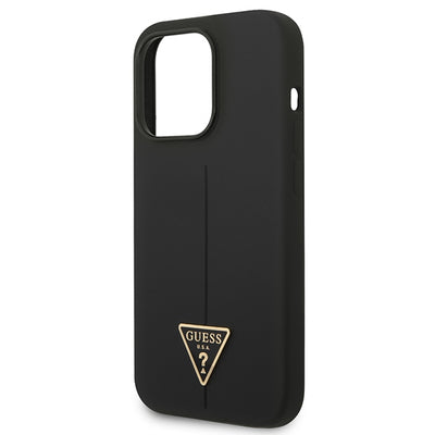 Guess GUHCP14XSLTGK iPhone 14 Pro Max 6.7" black/black hardcase Silicone Triangle
