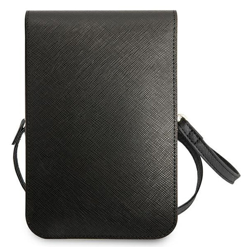 Guess Handbag GUWBSATMBK black / black Saffiano Triangle