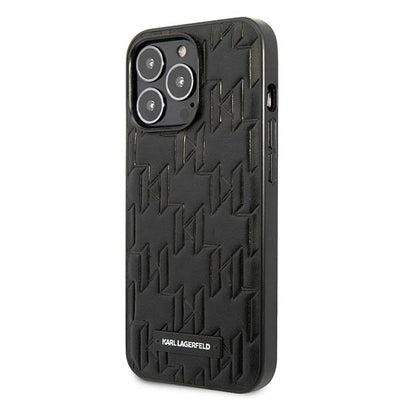 Karl Lagerfeld KLHCP13LMNMP1K iPhone 13 Pro / 13 6.1 "hardcase black / black Monogram Plaque