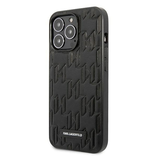 Karl Lagerfeld KLHCP13LMNMP1K iPhone 13 Pro / 13 6.1 "hardcase black / black Monogram Plaque