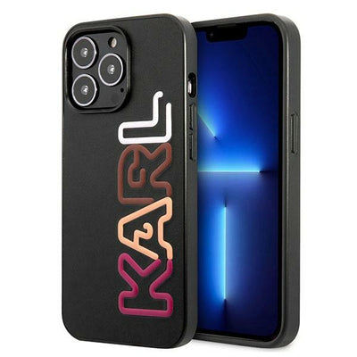 Karl Lagerfeld Multipink Brand Case for iPhone 13 Pro / iPhone 13 - Black