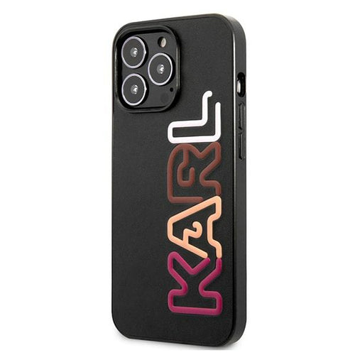 Karl Lagerfeld Multipink Brand Case for iPhone 13 Pro / iPhone 13 - Black