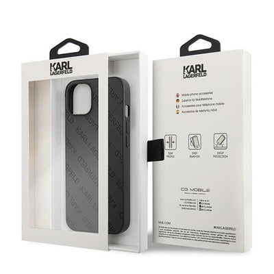 Karl Lagerfeld KLHCP13SPTLK iPhone 13 mini 5,4 "hardcase black / black Perforated Allover