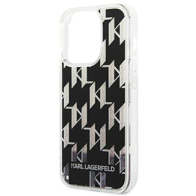 Karl Lagerfeld KLHCP14LLMNMK iPhone 14 Pro 6.1 "hardcase black / black Liquid Glitter Monogram
