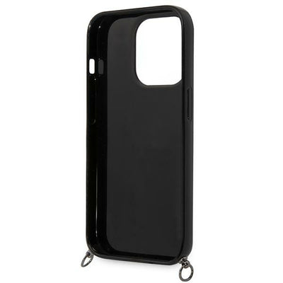 Karl Lagerfeld Color Stripes Strap Case for iPhone 14 Pro - Pink