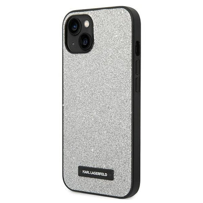 Karl Lagerfeld KLHCP14MG2ELS iPhone 14 Plus 6.7 "hardcase silver / silver Glitter Plaque Logo