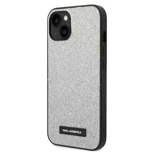 Karl Lagerfeld KLHCP14MG2ELS iPhone 14 Plus 6.7 "hardcase silver / silver Glitter Plaque Logo