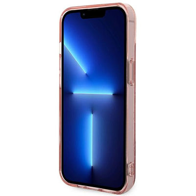 Karl Lagerfeld KLHCP14MHKLSPCP iPhone 14 Plus 6.7 "hardcase pink / pink Mono Vertical Stripe