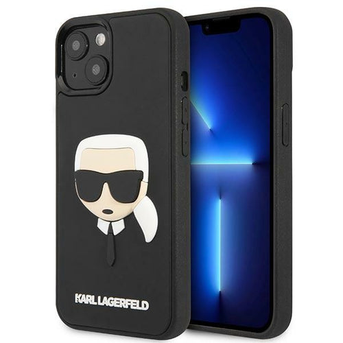 Karl Lagerfeld KLHCP14MKH3DBK iPhone 14 Plus 6.7 "black / black hardcase 3D Rubber Karl's Head