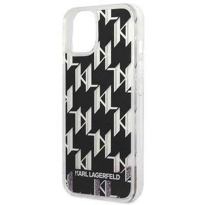 Karl Lagerfeld KLHCP14MLMNMK iPhone 14 Plus 6.7 "hardcase black / black Liquid Glitter Monogram