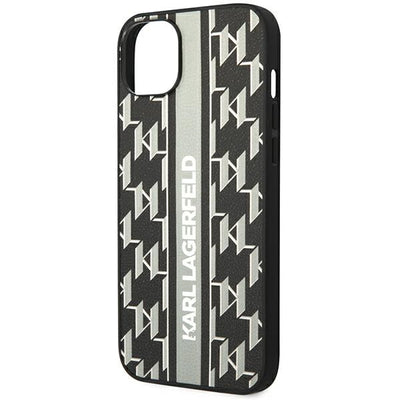 Karl Lagerfeld KLHCP14MPGKLSKG iPhone 14 Plus 6.7 "hardcase gray / gray Monogram Stripe
