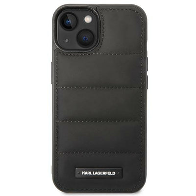 Karl Lagerfeld Puffy Elongated Logo Case for iPhone 14 Plus - Black