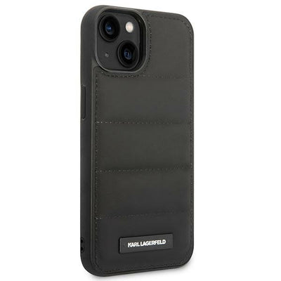 Karl Lagerfeld Puffy Elongated Logo Case for iPhone 14 Plus - Black