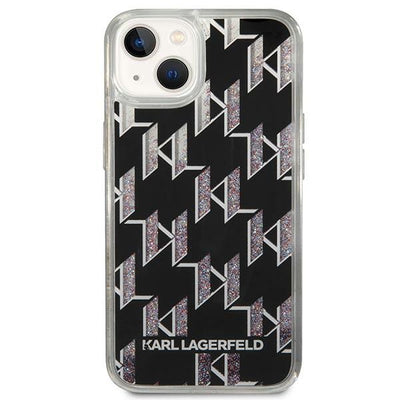 Karl Lagerfeld KLHCP14SLMNMK iPhone 14 6.1 "hardcase black / black Liquid Glitter Monogram
