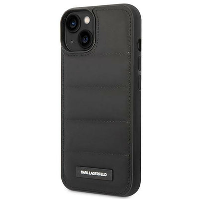 Karl Lagerfeld Puffy Elongated Logo iPhone 14 Case - Black