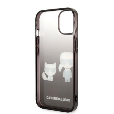 Karl Lagerfeld KLHCP14STGKCK iPhone 14 6,1 "hardcase black / black Gradient Ikonik Karl &amp; Choupette
