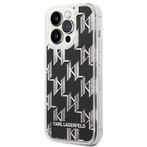 Karl Lagerfeld KLHCP14XLMNMK iPhone 14 Pro Max 6.7 "hardcase black / black Liquid Glitter Monogram