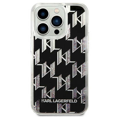 Karl Lagerfeld KLHCP14XLMNMK iPhone 14 Pro Max 6.7 "hardcase black / black Liquid Glitter Monogram