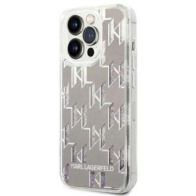Karl Lagerfeld KLHCP14XLMNMS iPhone 14 Pro Max 6.7 "hardcase silver / silver Liquid Glitter Monogram