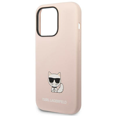 Karl Lagerfeld KLHCP14XSLCTPI iPhone 14 Pro Max 6.7 "hardcase light pink / light pink Silicone Choupette Body
