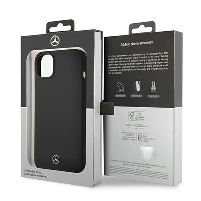 Mercedes Silicone Line case for iPhone 14 Plus - black