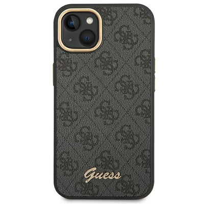 Guess GUHCP14SHG4SHK iPhone 14 6.1 "black / black hard case 4G Vintage Gold Logo